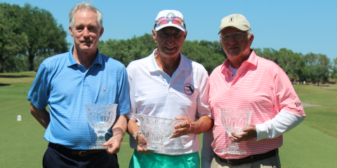 Age Division winners Michael Bell, Earl Daniell and Jim Pfrogner <br>(FSGA Photo)