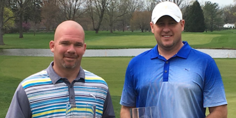 Indiana Mid-Amateur Team winners Sean Rowen (L) and Kenny Cook (R) <br>(Indiana Golf Association)