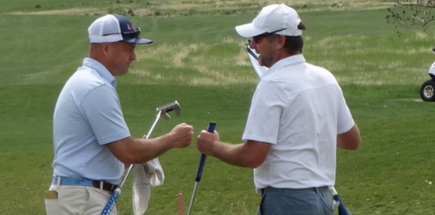 The winning team of Jon Lindstrom and Richard Bradsby <br>(Colorado Golf Association)
