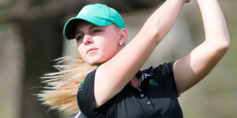 Sarah Burnham of Michigan State is tied for second <br>(Michigan State Athletics Photo)