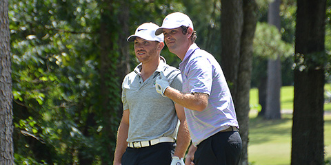 Joshua Irving and Will Osborne are running away from the field<br>(Texas Golf Association photo)