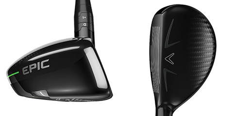 Using carbon-composite material in the crown allowed<br>Callaway to add weight to the sole of the Epic hybrids