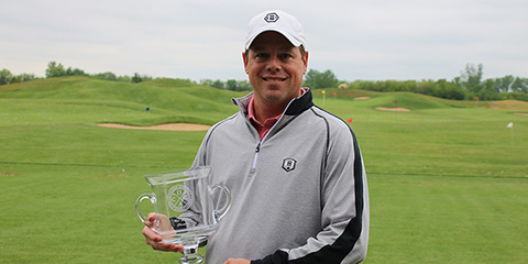 Chadd Slutzky, the 2017 Chicago District Mid-Amateur Champion<br>(CDGA photo)