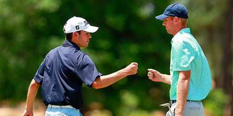 Will Grimmer (left) and Clark Engle are the #1 seeds for match play<br>(USGA/Chris Keane photo)