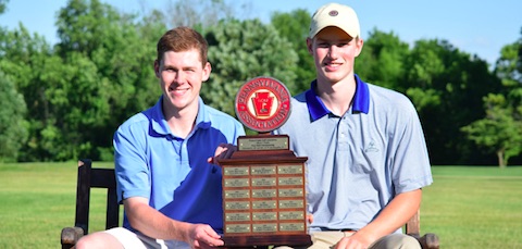 Champions Connor Schmidt (left) Michael Cook