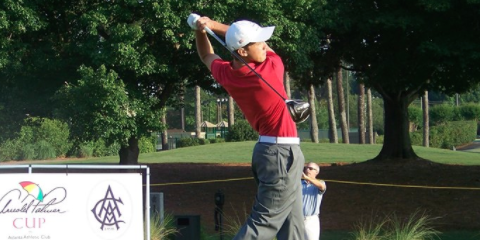 Team USA leads after morning action at Atlanta Athletic Club <br>(Arnold Palmer Cup Photo)