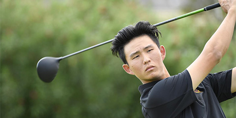 Jino Sohn takes a one-shot lead into the final round<br>(ASU photo)