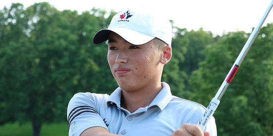 With a 6 under 64, first round leader A.J. Ewart tied an Islington Golf Club course record 