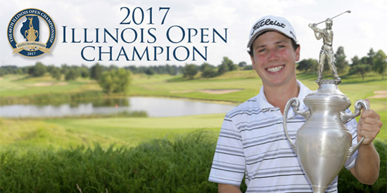 Patrick Flavin completed the double at the Illinois Open<br>(Illinois PGA photo)