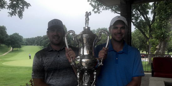Elliot Soyez (left) and Jeff Bell following their victory on Wednesday<br>(photo courtesy of the KCGA)