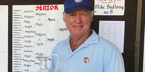 Jack Hall, the 2017 Golfweek Senior Match Play champion<br>(Ron Gaines/Golfweek photo)