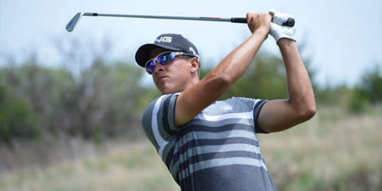 Cameron Champ on his way to winning the Trans Miss at Prairie Dunes (Twitter photo)