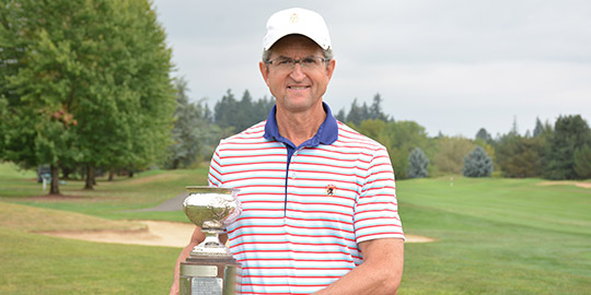 Bob Harrington, the 2017 Oregon Senior champion<br>(OGA photo)
