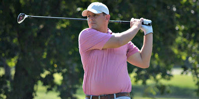Leader John Pitt turned in a bogey-free round on Friday <br>(CGA Photo)