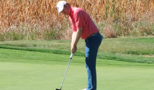 Chris Thayer's putter had some late magic on Sunday <br>(CGA Photo)
