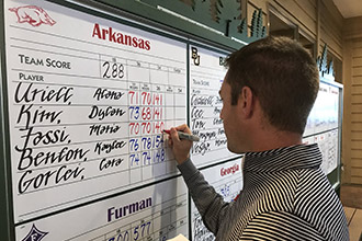 Arkansas at the top of the leaderboard