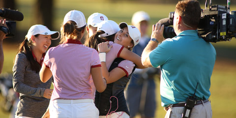 Stanford Women's Golf was among the teams getting<br>revenge at the East Lake Cup (Golf Channel photo)