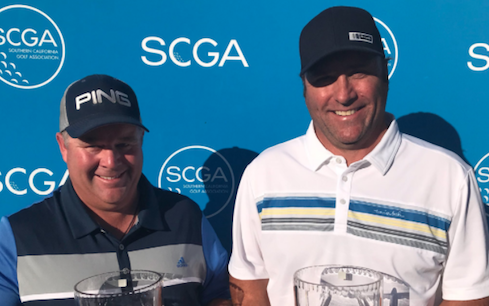 The winners by a stroke Scott Anderson and Mark Pavletich <br>(SCGA Photo)
