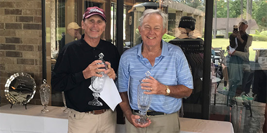 Tim Carlton (L) and Mike Rice, Senior Temple Cup champs