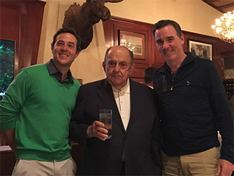 Max Adler and Brian Krex with Carlos Raffo