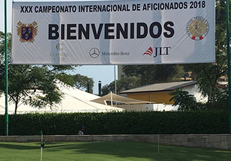 Welcome sign at Lima GC