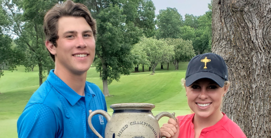Andrew and Emily Israelson <br>(MN Golf Association Photo)