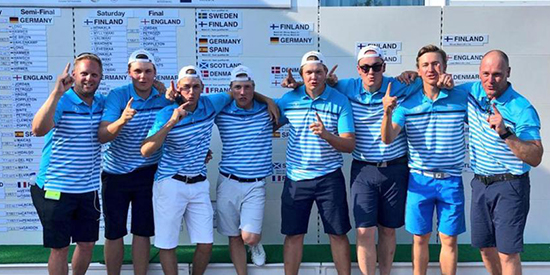 The winning Finland team (European Golf Association photo)