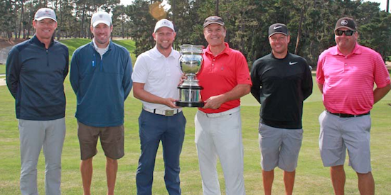 Champions Jason Anthony (Center Left) and Randy Haag (Center Right) <br>(NCGA Photo)