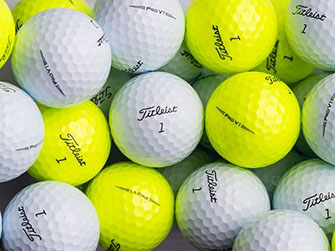 The Titleist Pro V1 and Pro V1x