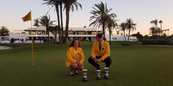 Marta García and Tom Sloman (Spanish Golf Federation photo)