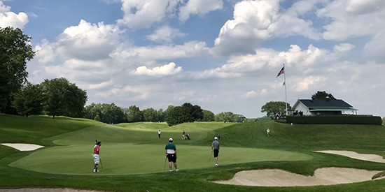 The view at Oakland Hills (GAM/Twitter photo)