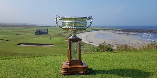 The Scottish Amateur trophy (Crail Golf/Twitter photo)