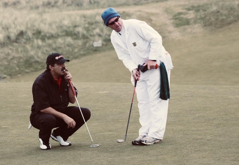 Bandon Dunes caddies provide us with reads on the green, and much more