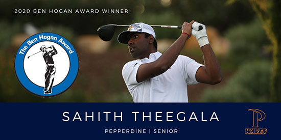 Sahith Theegala wins the Ben Hogan Award