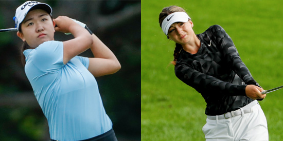 Rose Zhang (L) & Gabriela Ruffels face off for the 120th U.S. Women's Amateur Championship