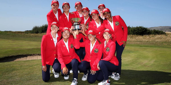 The victors, captained by Sarah Ingram, brought the <br>USA its second straight victory in the biennial match.  (R&A)