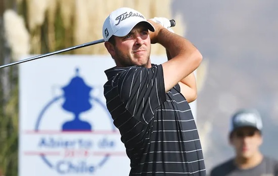 Alex Weiss competing in Chile in 2019 (PGA Tour photo)