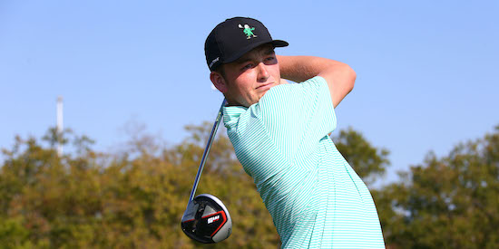 Cameron Harlock leads after round 1 of the Monroe (Credit: North Texas)
