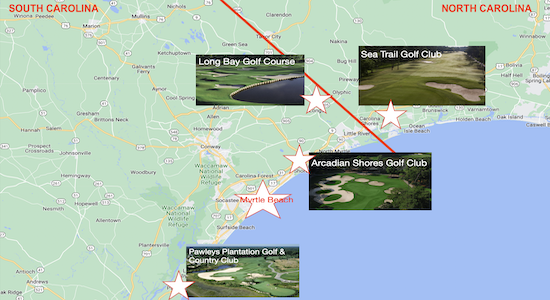 My World Amateur course assignments cross state lines!
