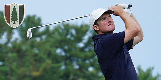 Stephen Behr, Jr. eyes an iron shot at Pine Valley (Sean Melia/AmateurGolf.com photo)