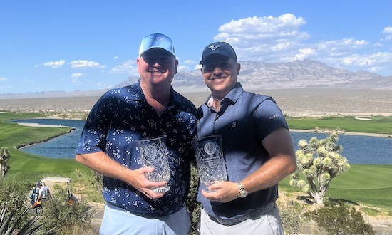 Mid-Am champs Kevin Marsh (left) and Tripp Kuehne