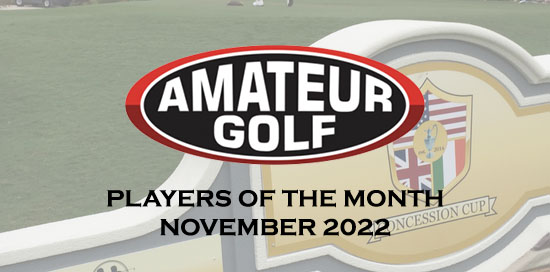 AmateurGolf.com's Players of the Month: November 2022