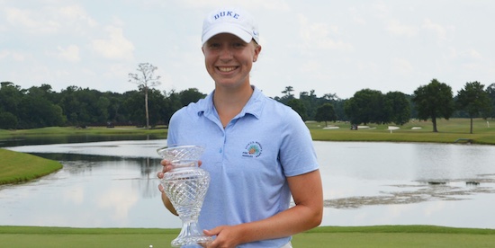 Southern Women's Amateur champion Emma McMyler (Texas Golf)