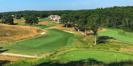 The view from the 18th tee at Essex County Club (Mass G.A. photo)
