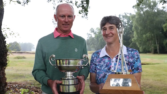 Champions Brent Paterson and Sue Foster