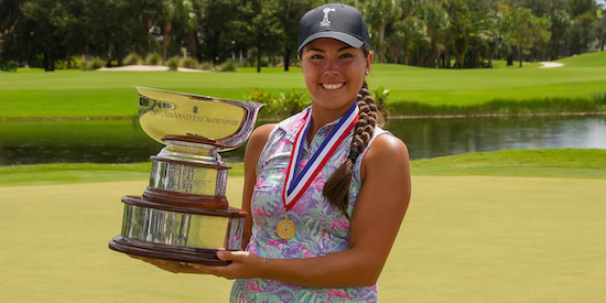 Krissy Carman won the 2022 Women's Mid-Amateur Championship (USGA Photo)