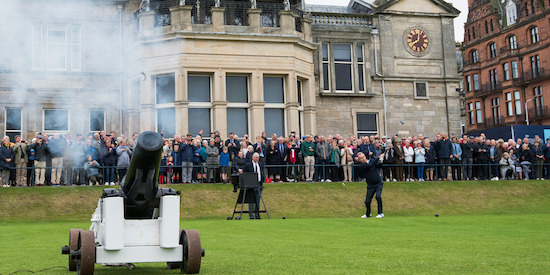 Neil Donaldson drives in (R&A Photo)