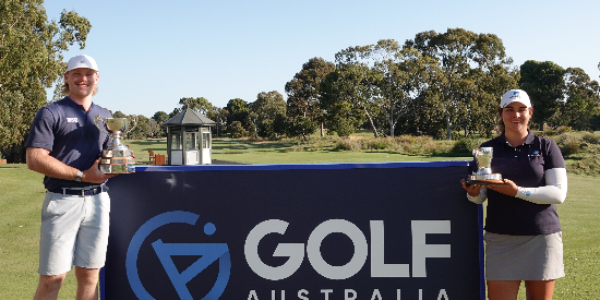 Jye Pickin and Justice Bosio - Winners South Australian Amateur Championship (Photo - Golf Australia)