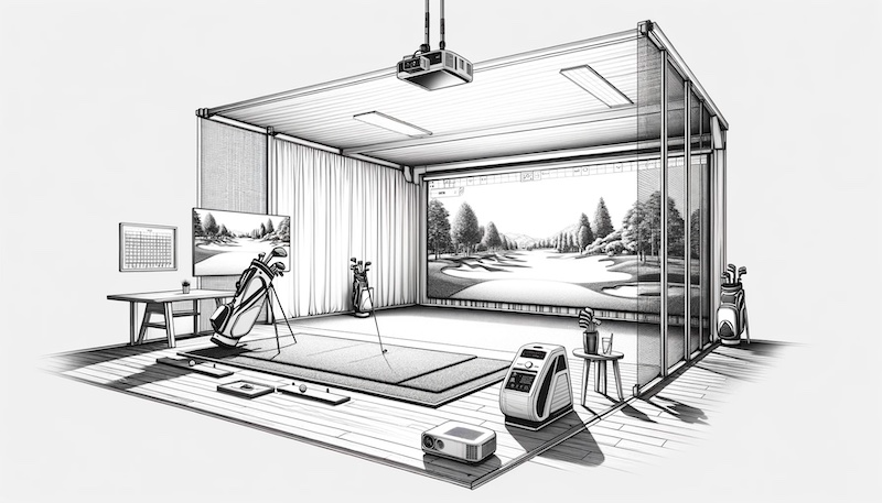 Building your golf oasis: A guide to installing a home golf simulator
