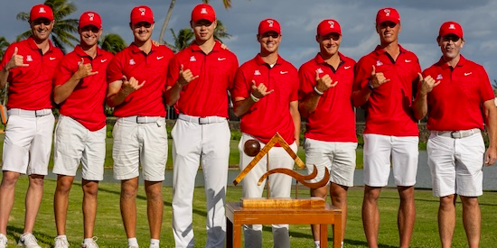 Arizona Men's Golf team (Ocean Course at Hokuala)